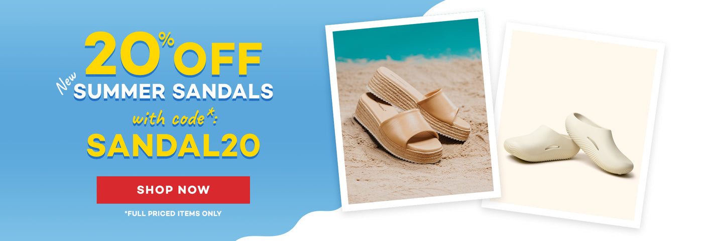 Step in to Summer Savings - 20% off New Sandals with code: SANDAL20  *Full priced items only