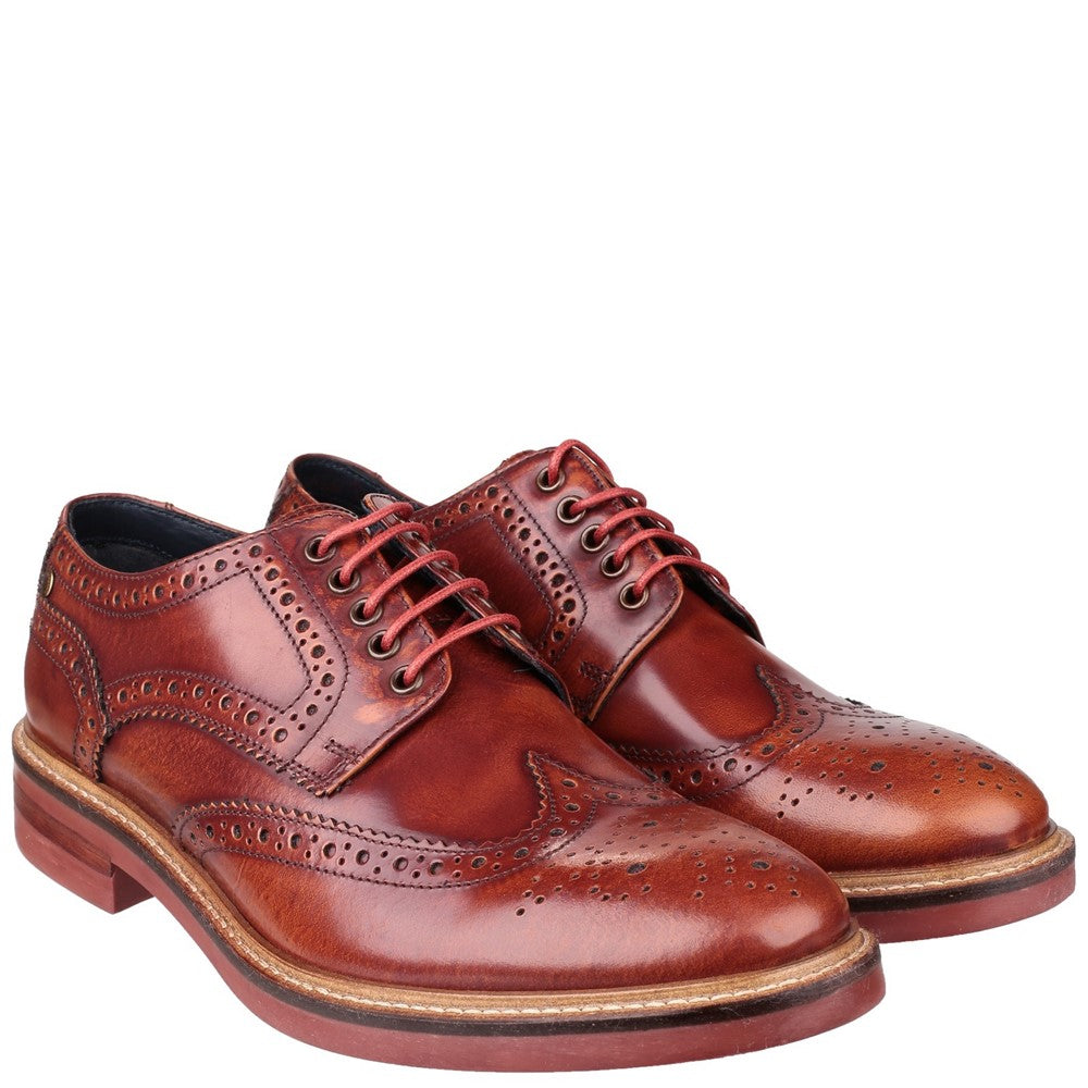 Base London Woburn Hi-Shine Brogue Shoes
