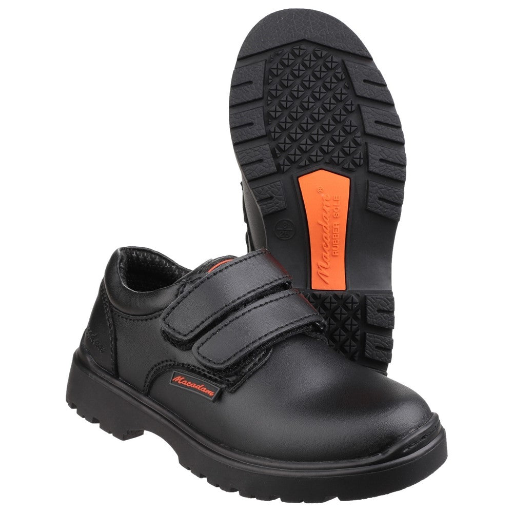 US Brass Alfie Twin Touch Fastening Infant Boys School Shoes