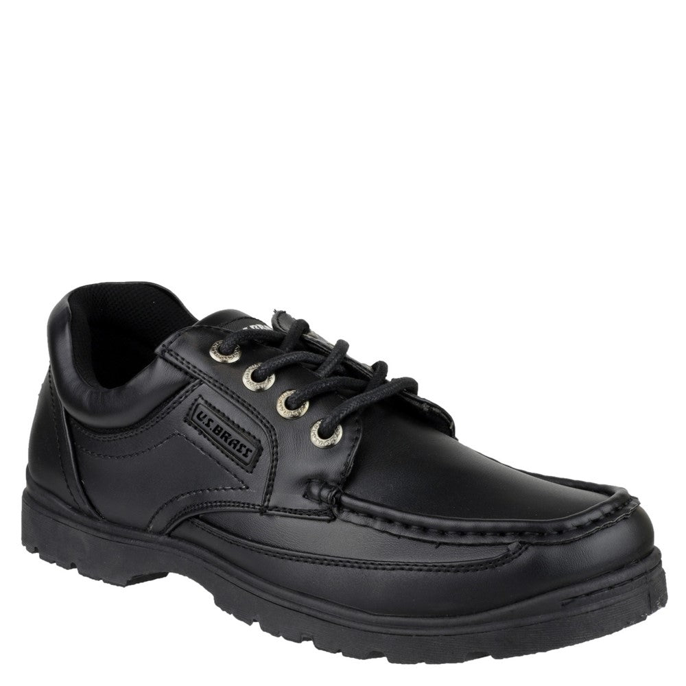 Mirak US Brass Stubby 2 Lace Up Senior School Shoes