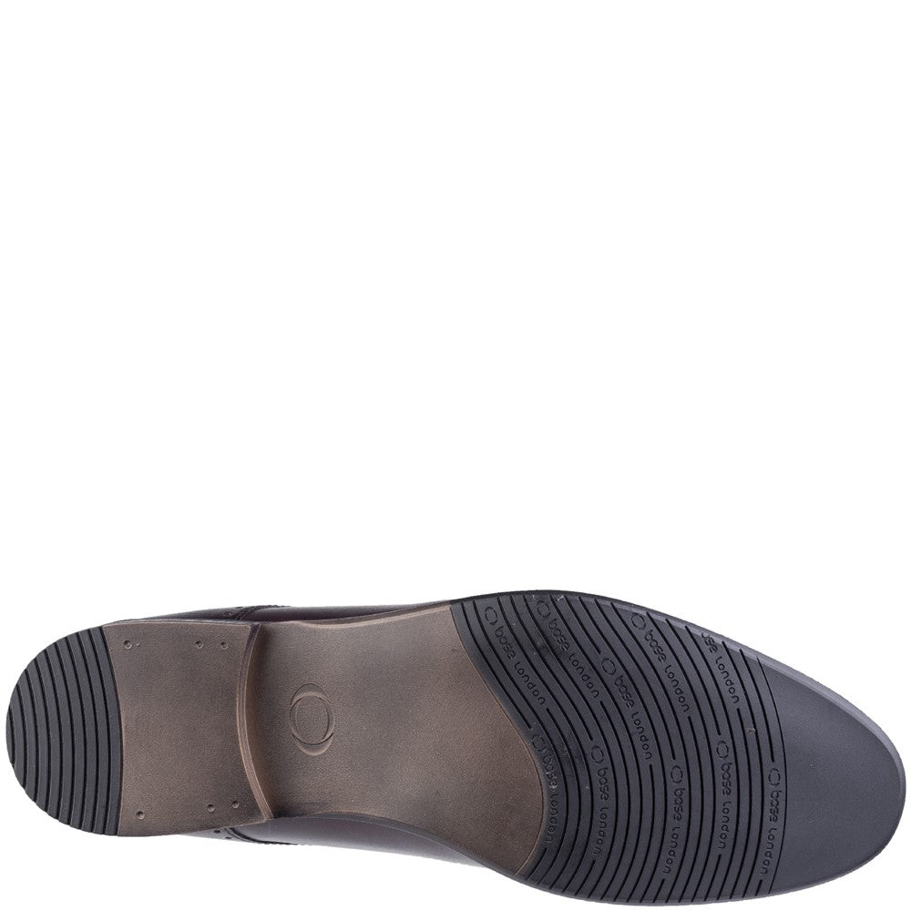 Base London Westbury Washed Plain Toe Derby Shoe