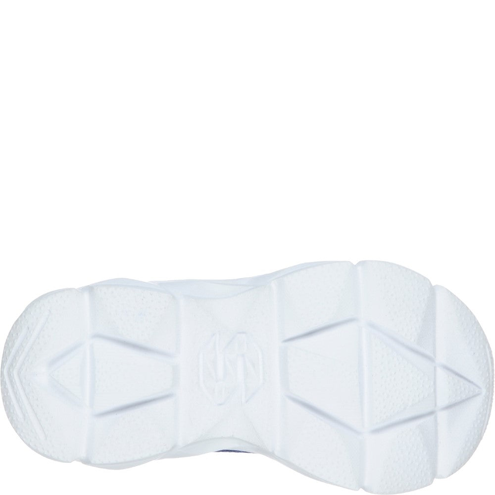 Skechers Advance-Intergrid Touch Fastening Strap Trainer with Two Layer Mesh Upper