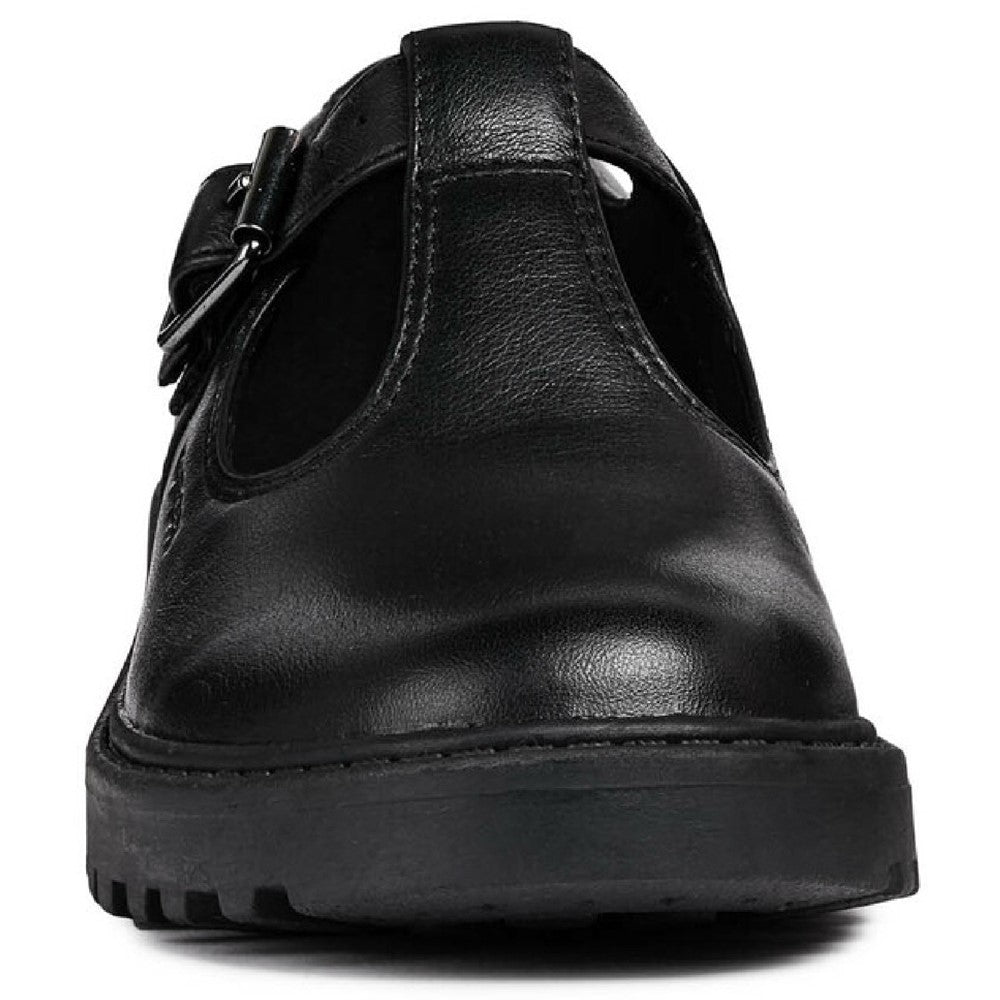 Geox J Casey G. E Buckle School Shoes Size 6