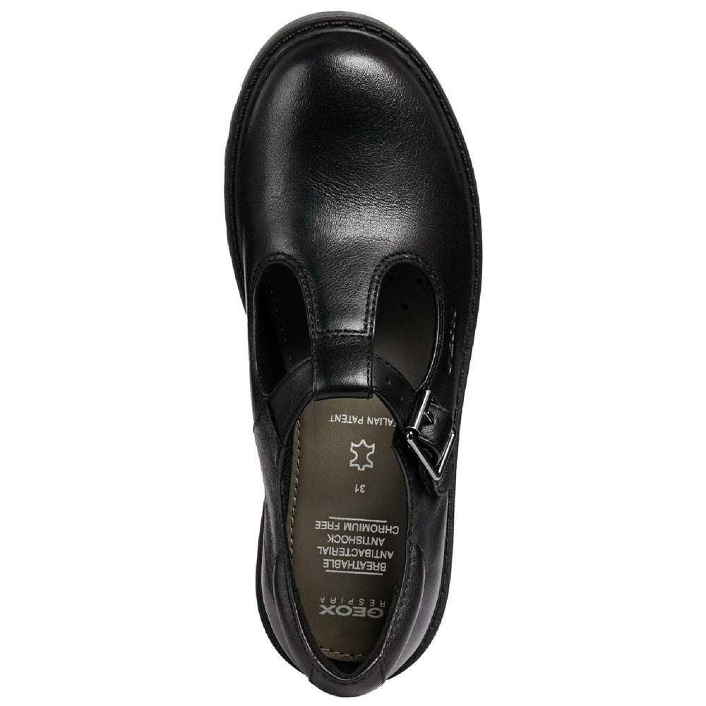 Geox J Casey G. E Buckle School Shoes Size 6