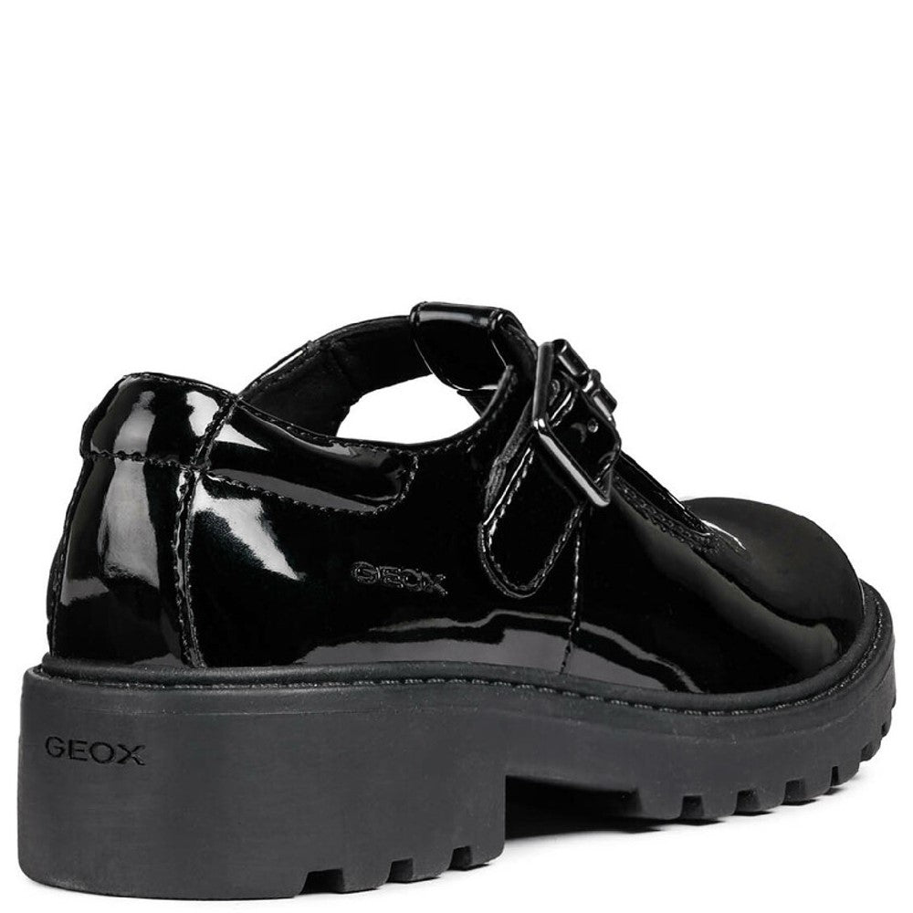 Geox J Casey G. E Buckle School Shoes Size 6-7