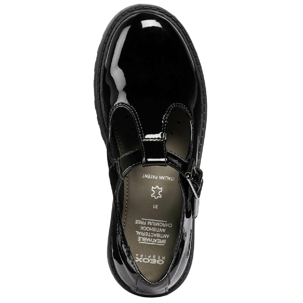 Geox J Casey G. E Buckle School Shoes Size 6-7