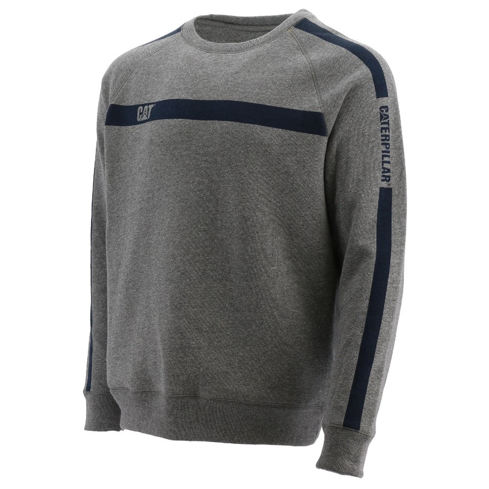 Caterpillar Icon Stripe Crew Neck Sweater