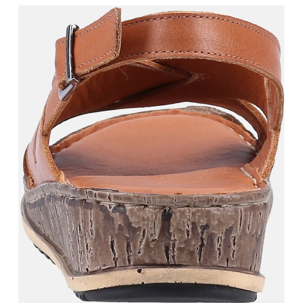 Hush Puppies Elena Cross Over Wedge Sandal