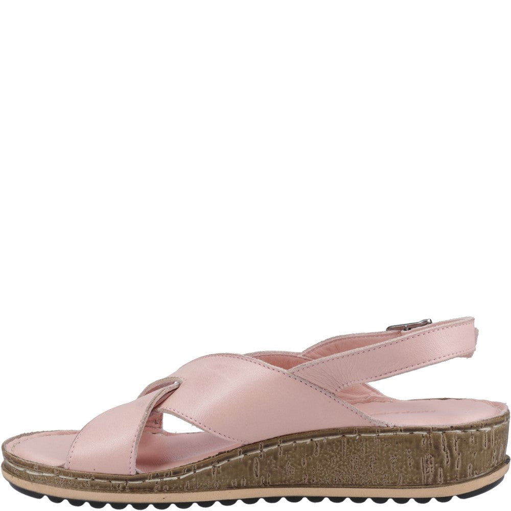 Hush Puppies Elena Cross Over Wedge Sandal