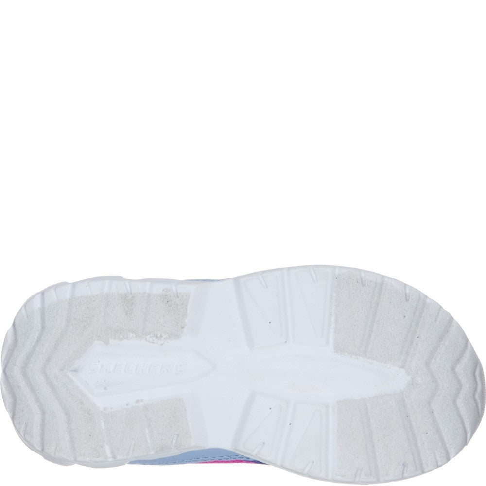 Skechers S Lights Magna-Lights Goal Achiever Touch Fastening Trainer