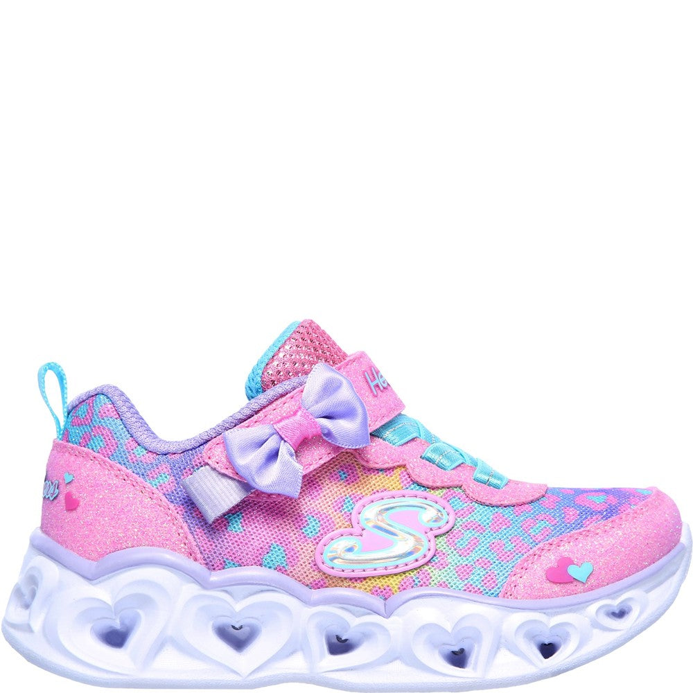Skechers Heart Lights Touch Fastening Trainer