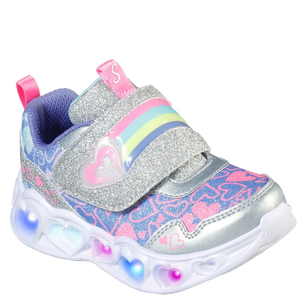 Skechers Heart Lights Touch Fastening Trainer