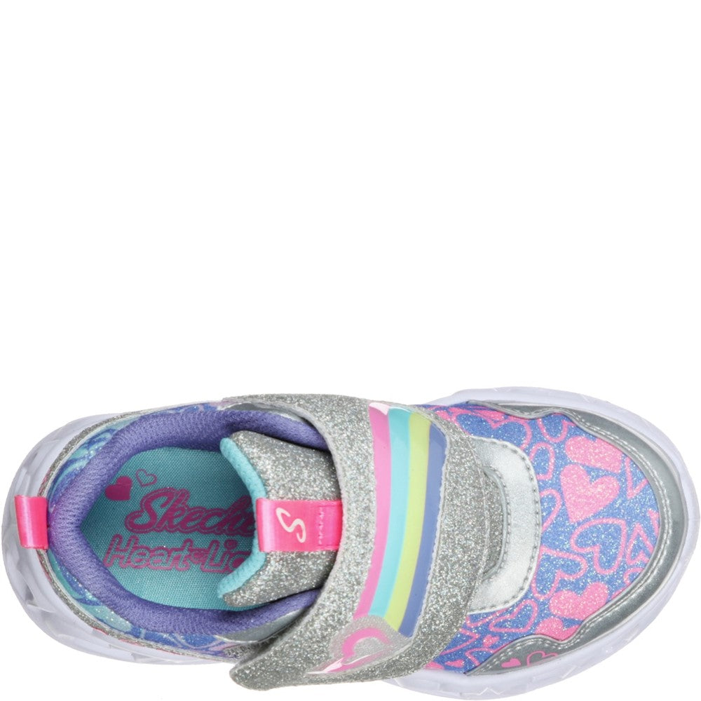 Skechers Heart Lights Touch Fastening Trainer