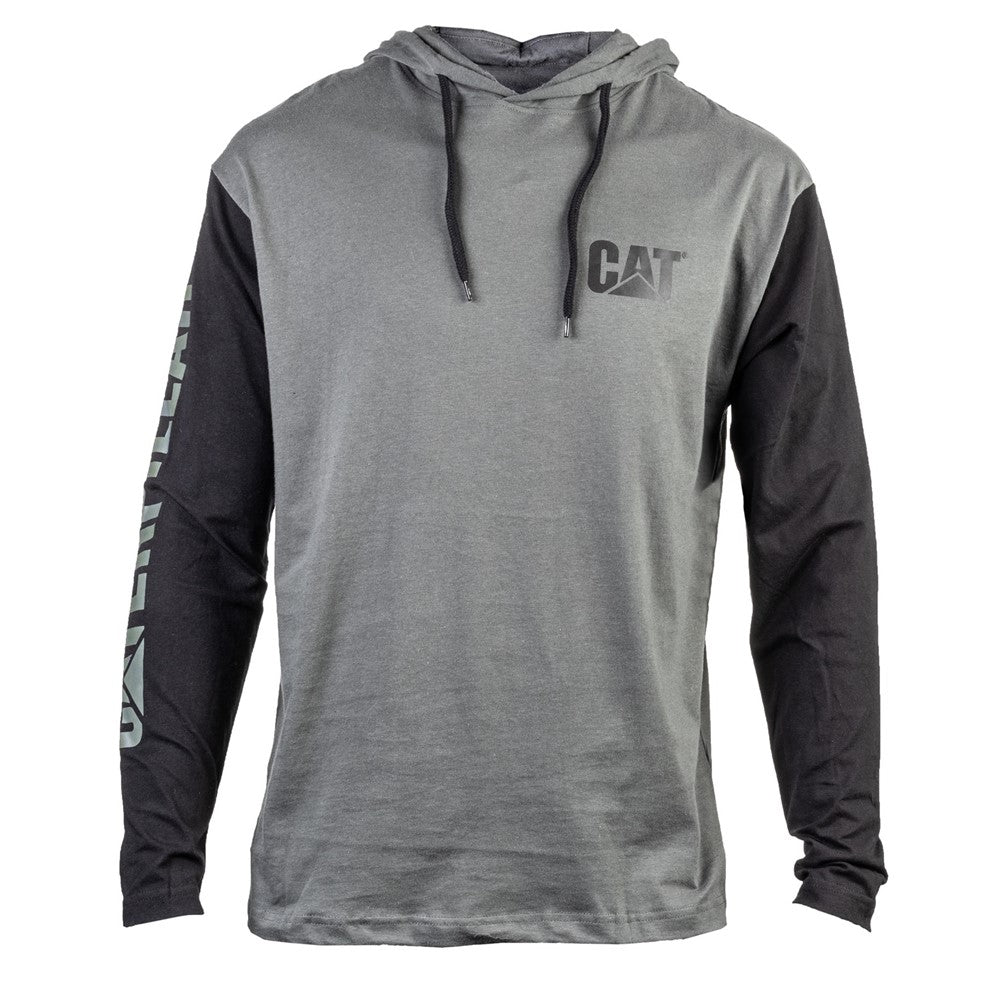 Caterpillar Hooded Long Sleeve Tee