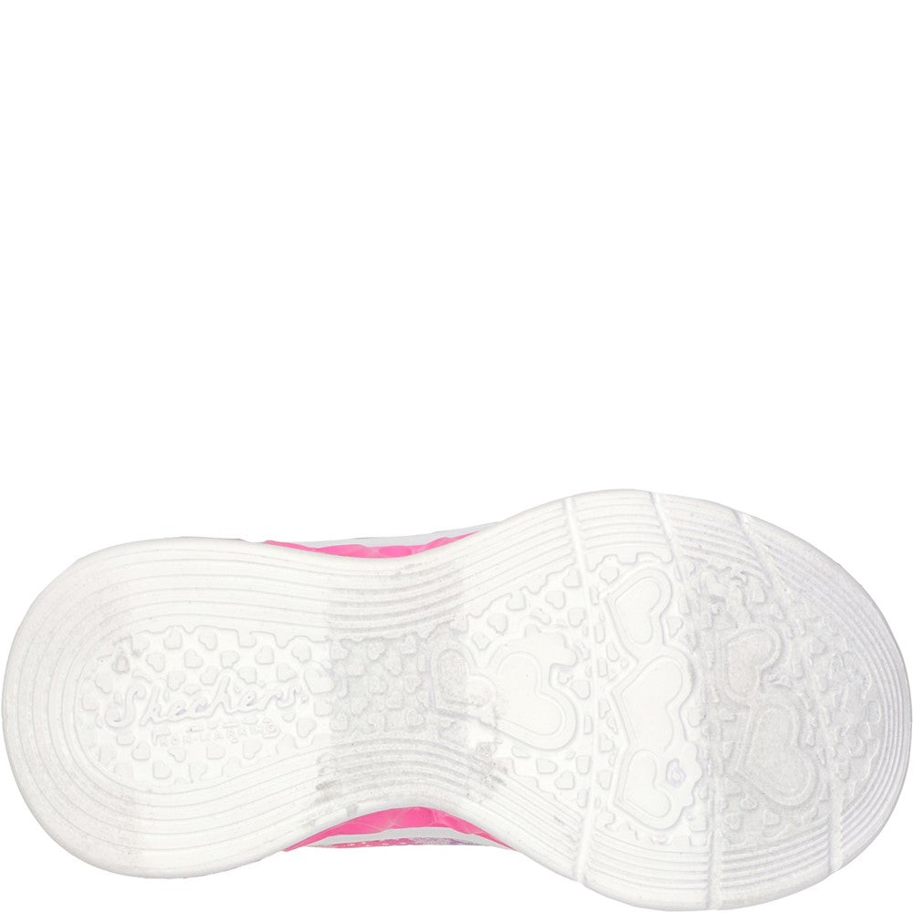 Skechers Flutter Heart Lights Simply Love Trainers
