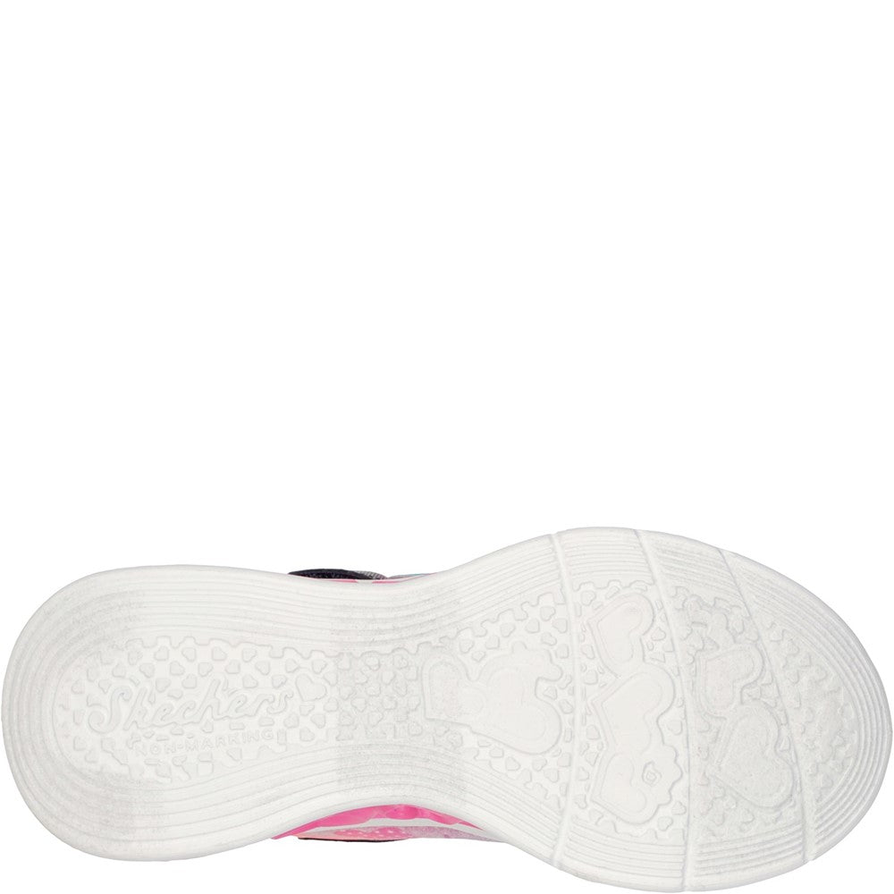 Skechers Flutter Heart Lights Simply Love Trainers