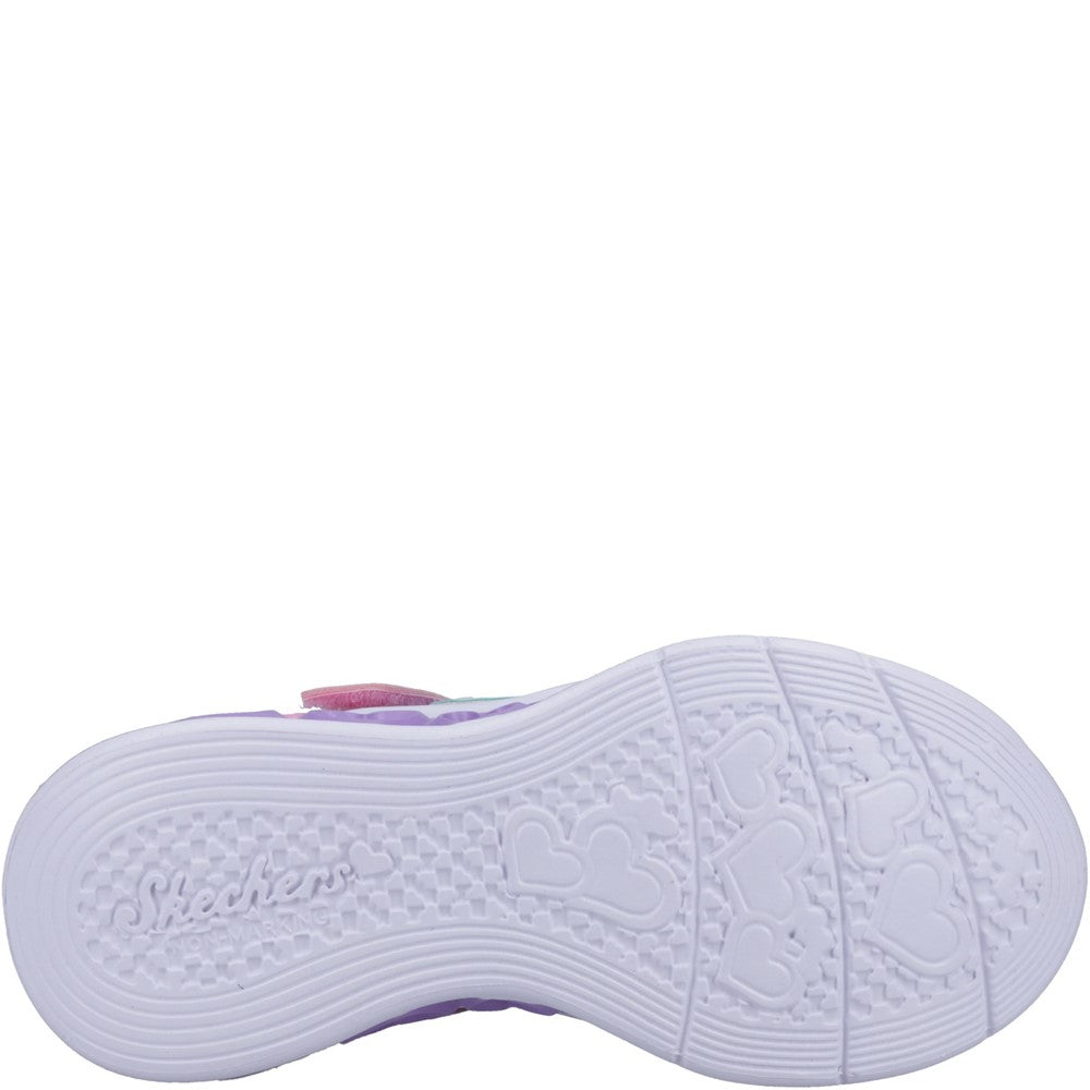Skechers Flutter Heart Lights Simply Love Trainers