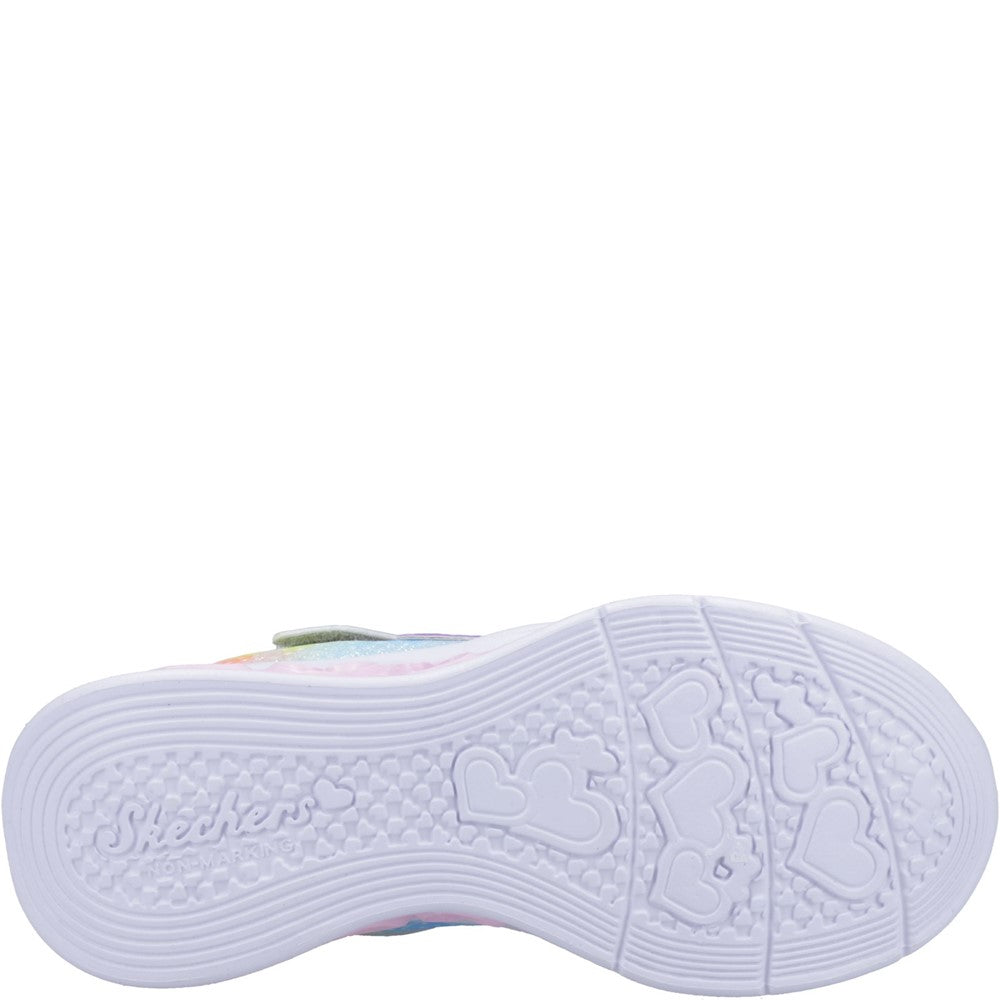 Skechers Flutter Heart Lights Simply Love Trainers