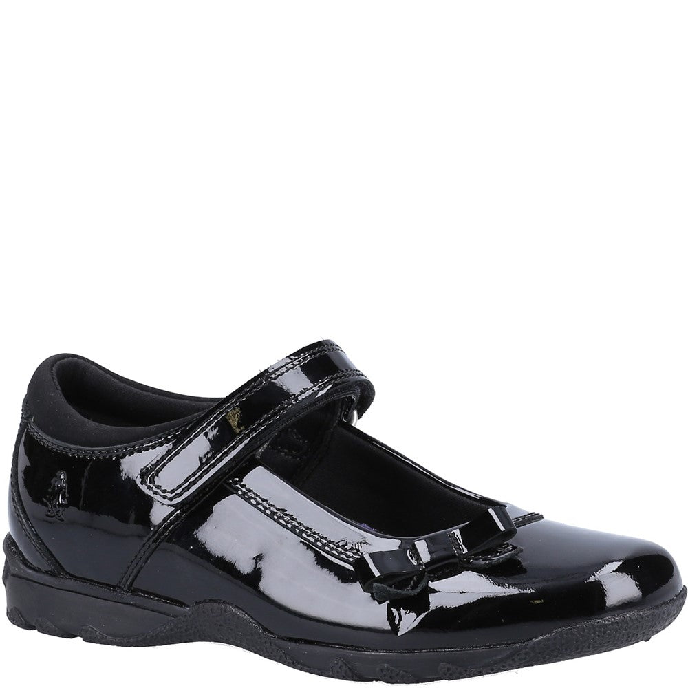 Hush Puppies Carrie Junior Patent School Shoes