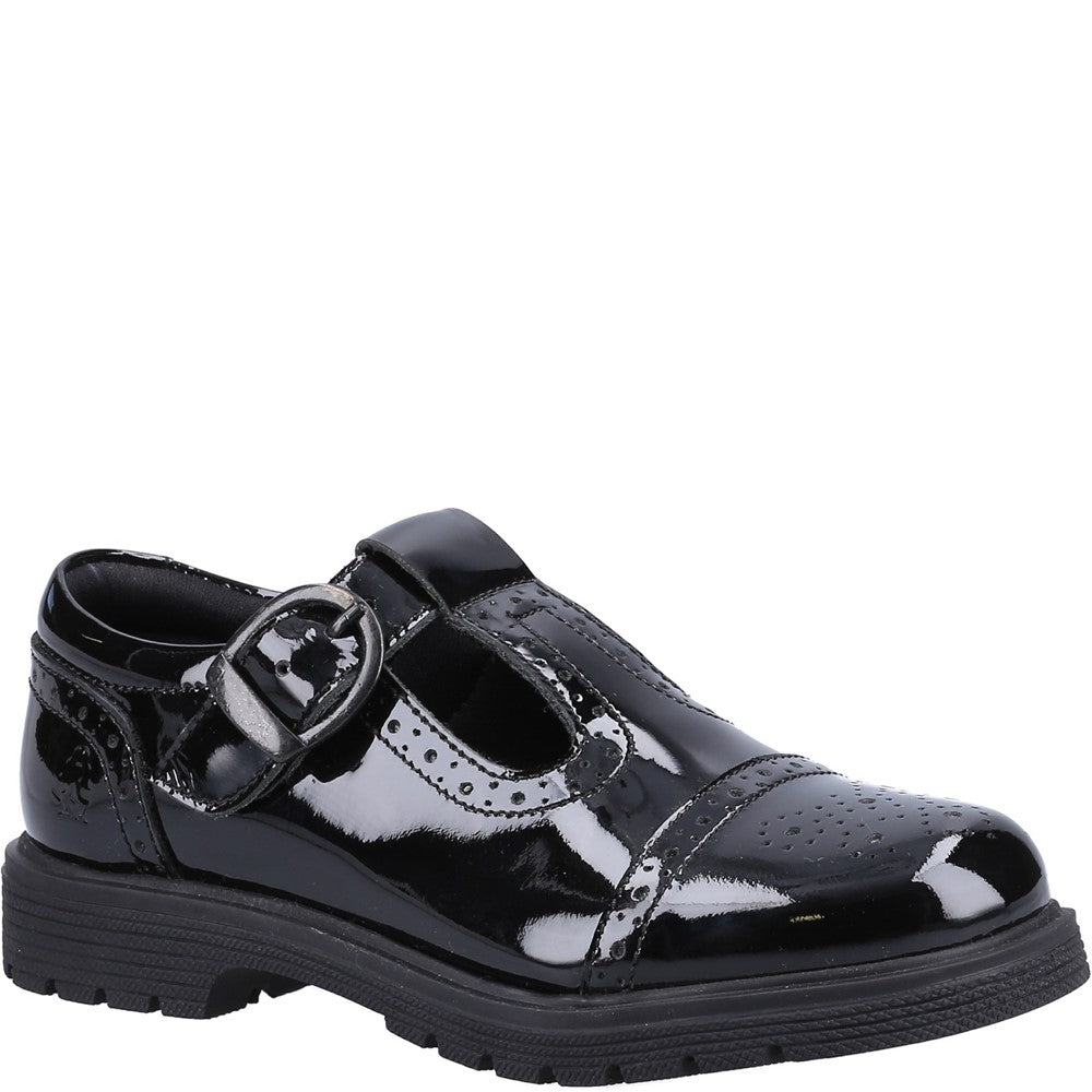 Hush Puppies Paloma Patent Junior School Shoes