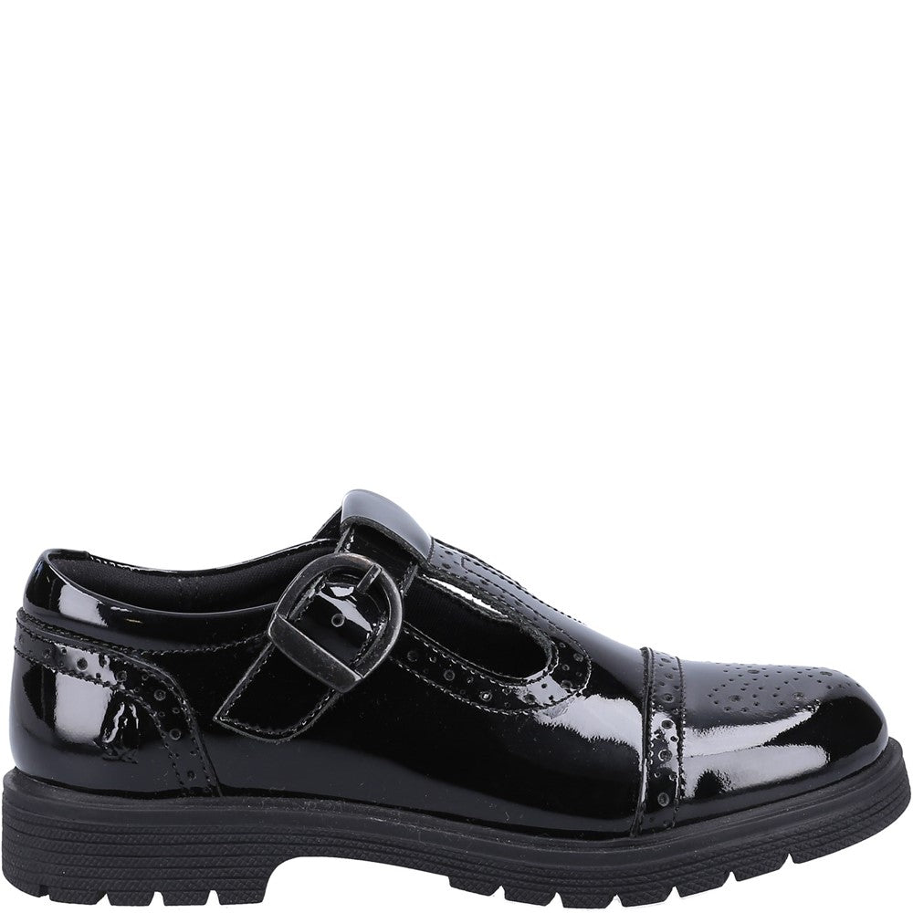 Hush Puppies Paloma Patent Junior School Shoes