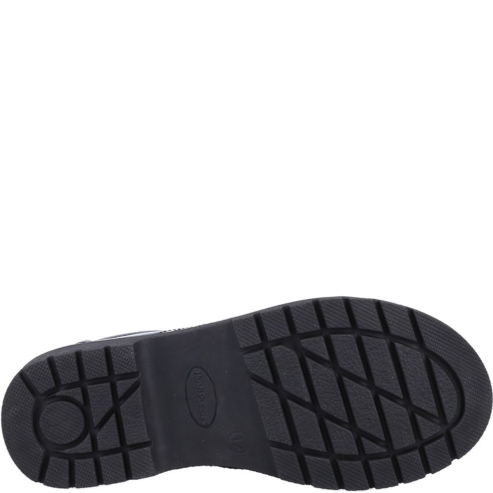 Hush Puppies Sally Patent Senior School Shoes