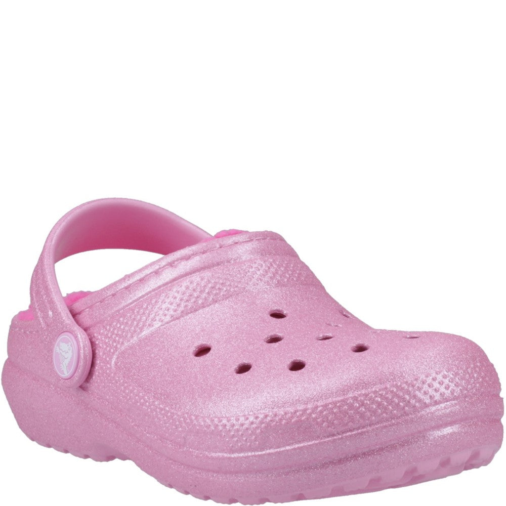 Crocs Kids Classic Glitter Lined Clog
