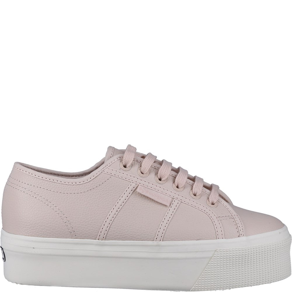 Superga 2790 Tumbled Leather Trainer