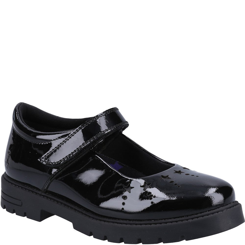 Hush Puppies Sabrina Patent Junior School Shoes