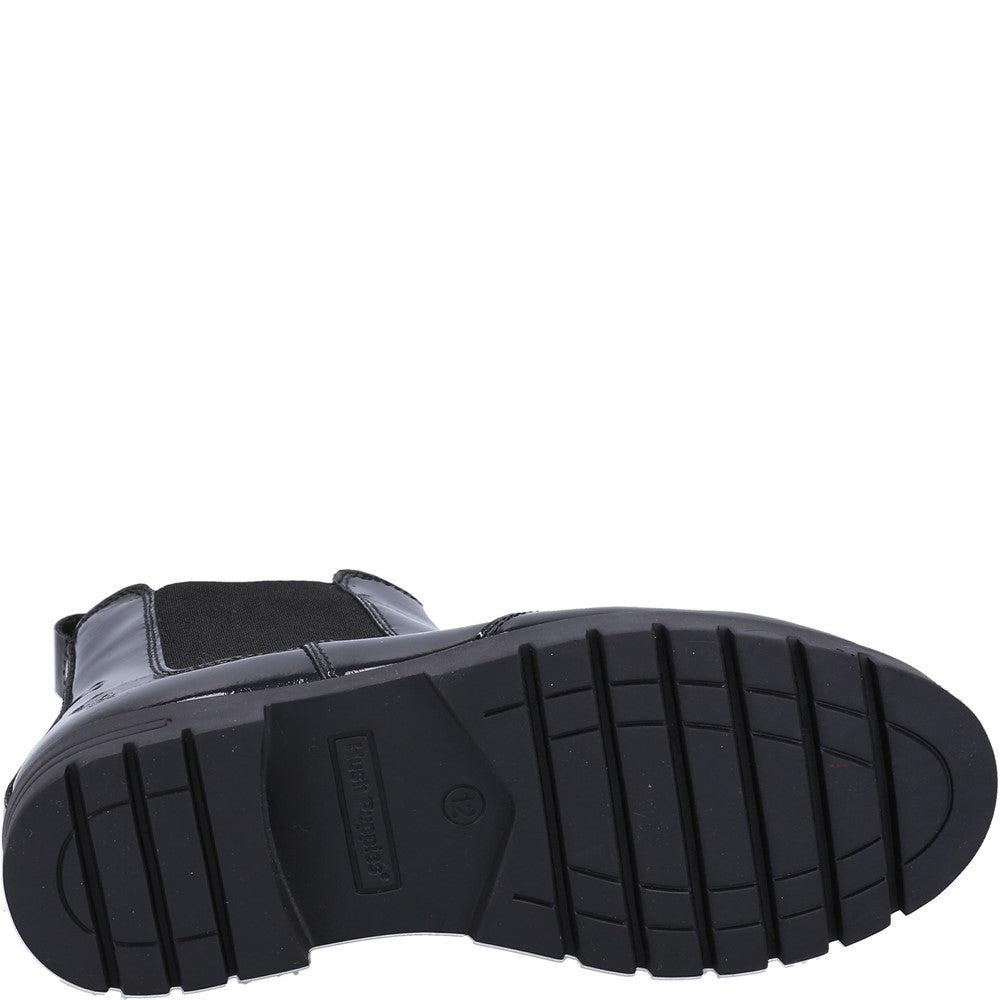 Hush Puppies Laura Patent Senior School Boots