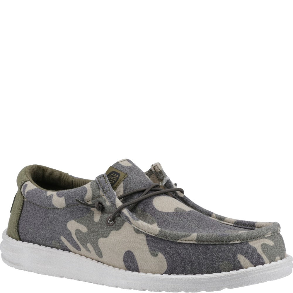 HEYDUDE Wally Washed Camo Shoe