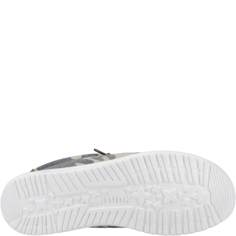 HEYDUDE Wally Washed Camo Shoe
