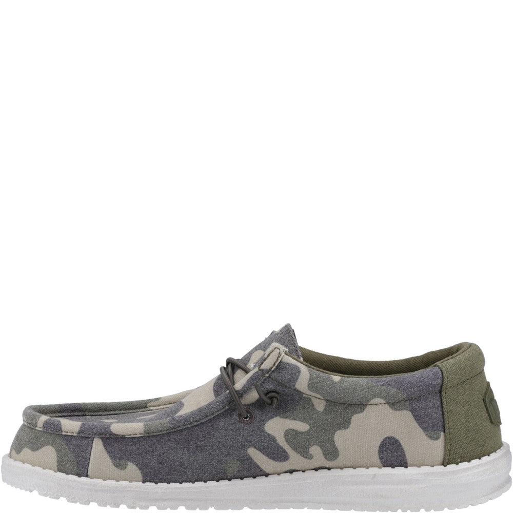 HEYDUDE Wally Washed Camo Shoe