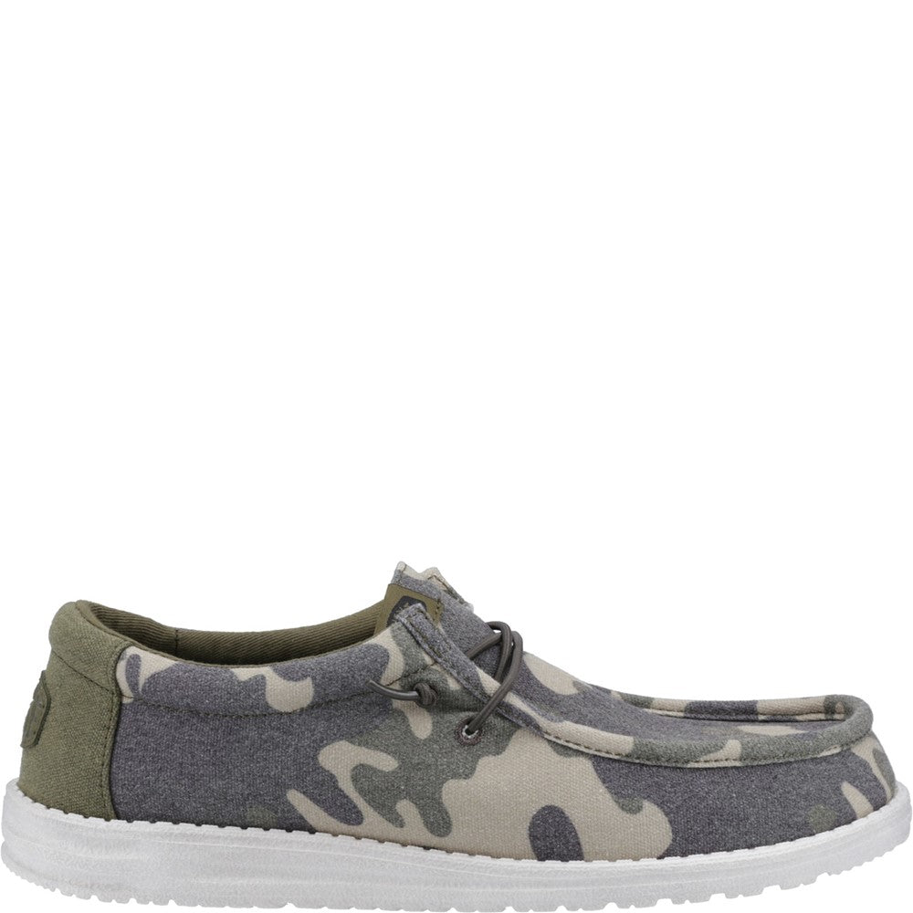 HEYDUDE Wally Washed Camo Shoe