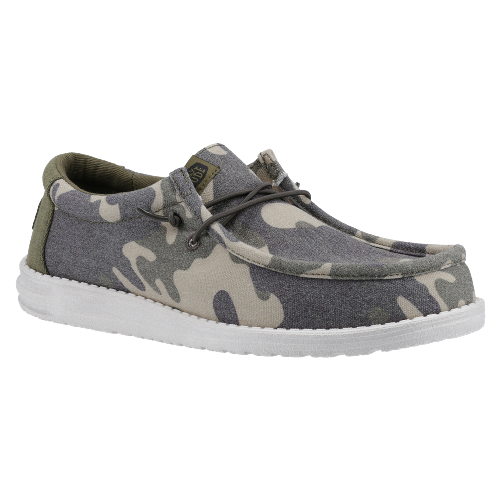 HEYDUDE Wally Washed Camo Shoe