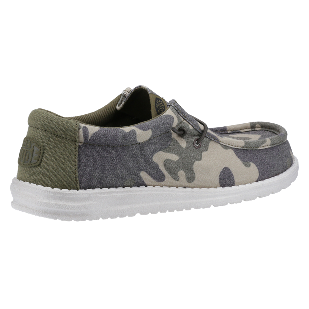 HEYDUDE Wally Washed Camo Shoe