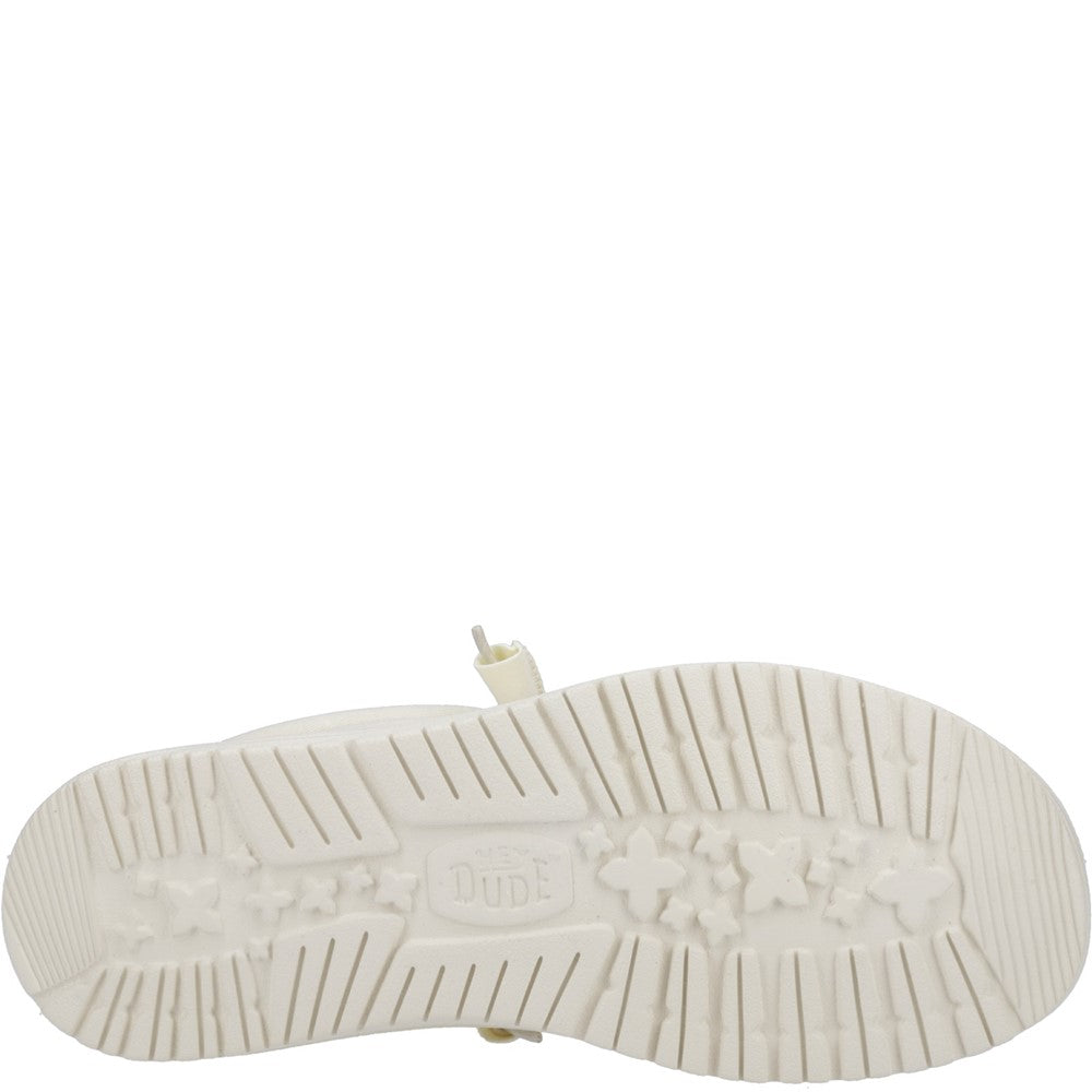 HEYDUDE Wally Stretch Canvas Slip on Shoe