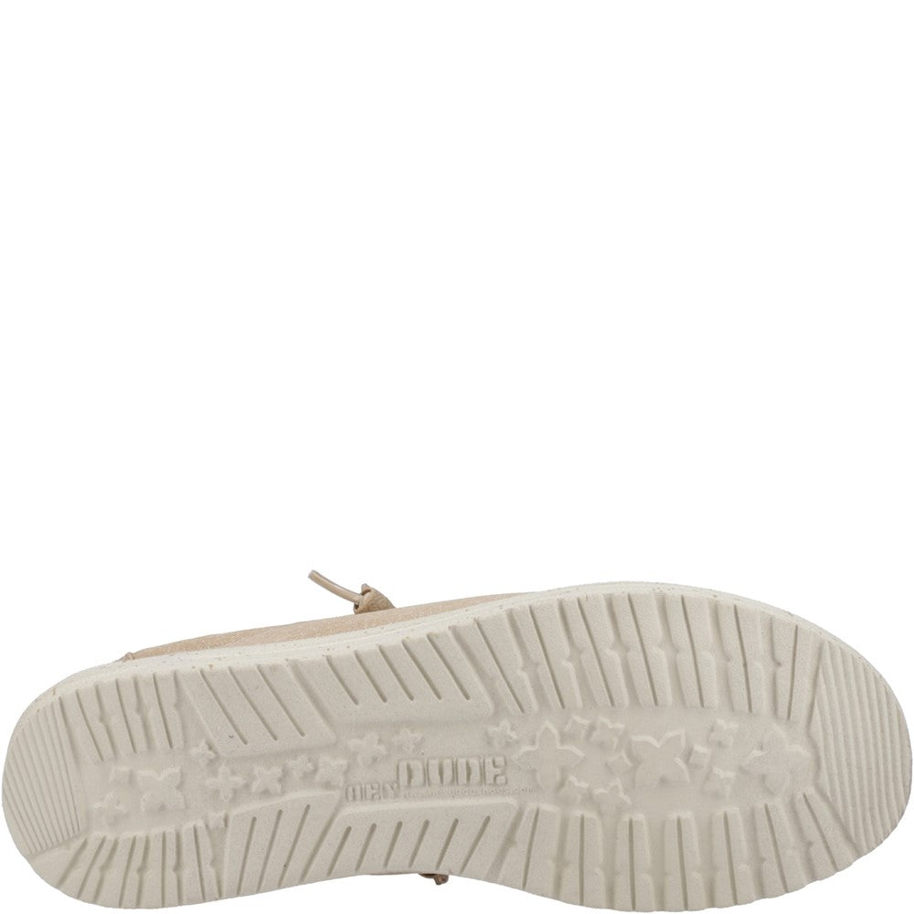 HEYDUDE Wally Stretch Canvas Slip on Shoe