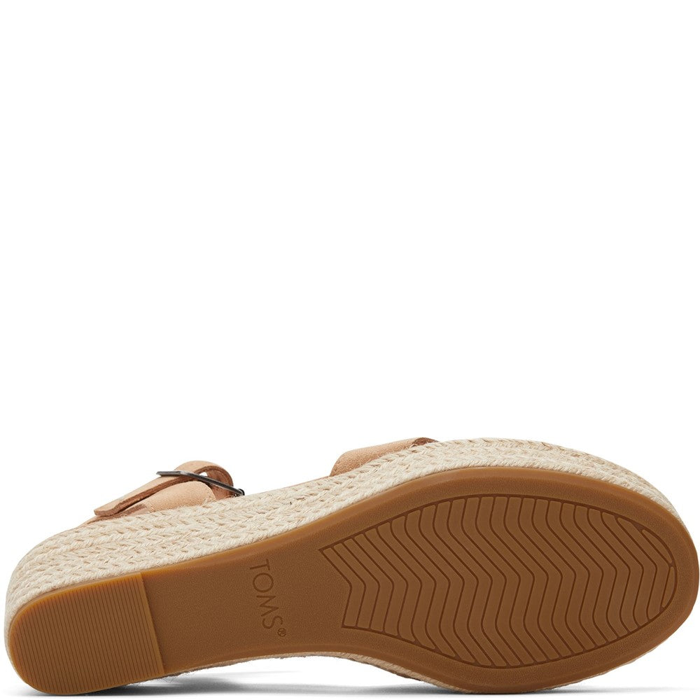 TOMS Audrey Espadrille Platform Wedge Sandals