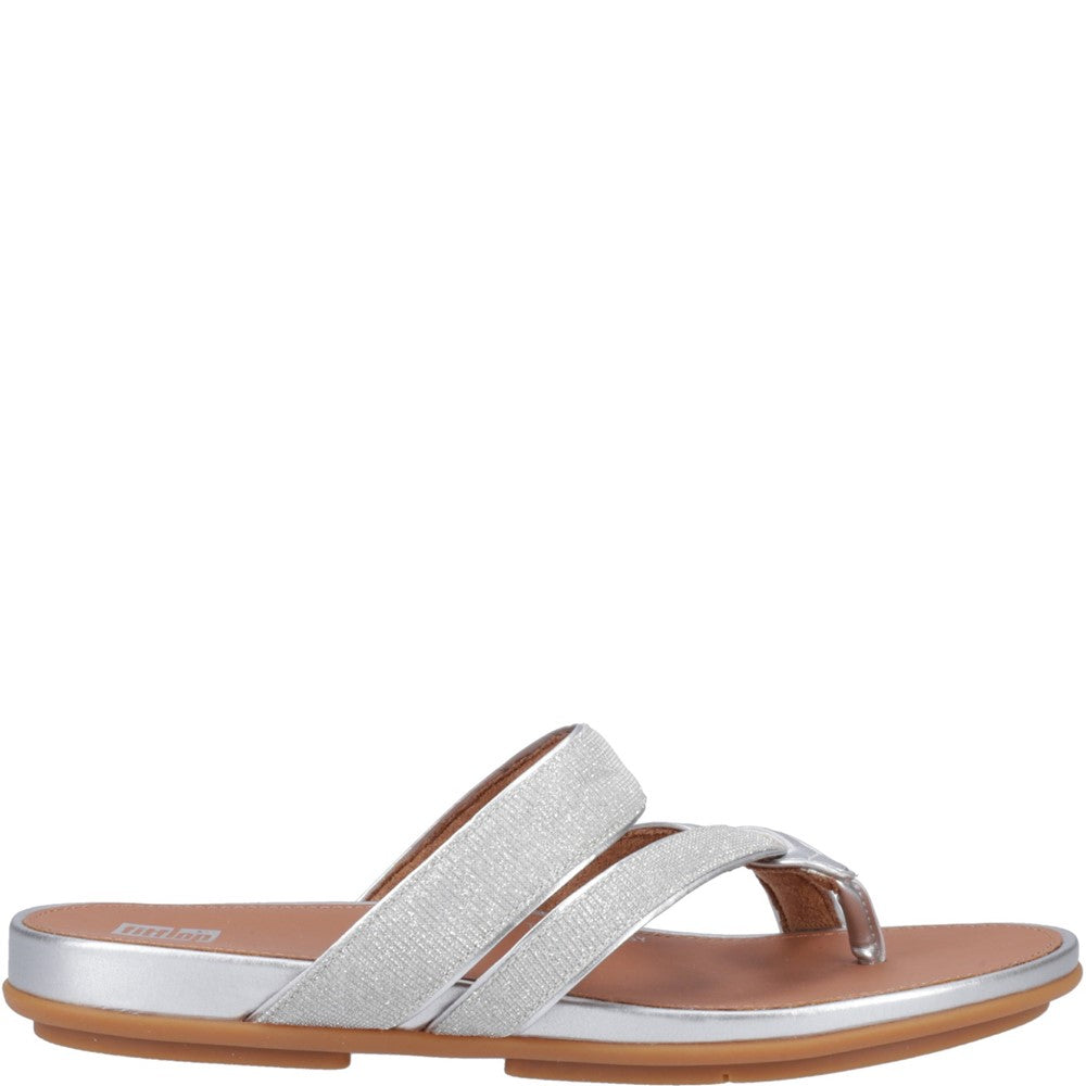 Fitflop Gracie Shimmerlux Strappy Toe Post Sandals