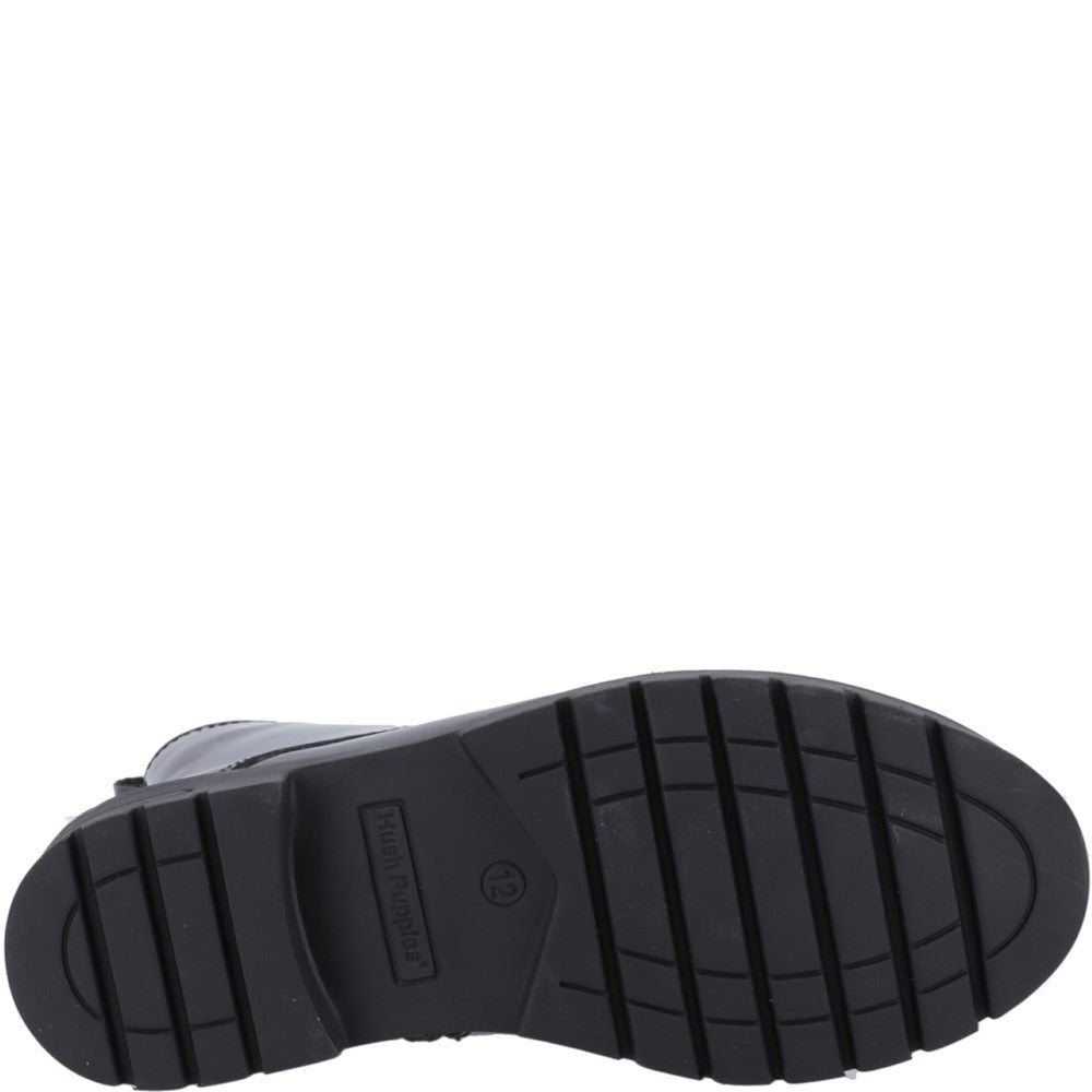Hush Puppies Lauren Patent Junior School Shoes