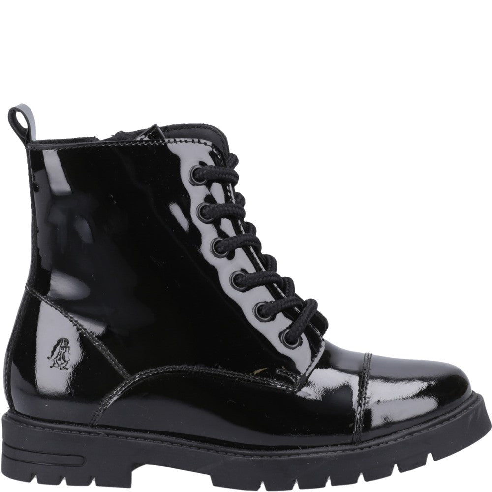 Hush Puppies Lauren Patent Junior School Shoes