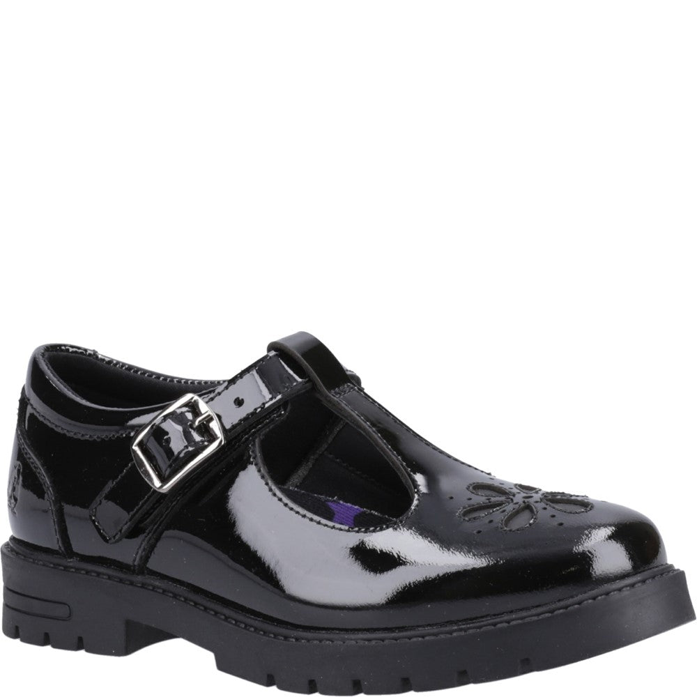Hush Puppies Fiona Patent Junior School Shoes
