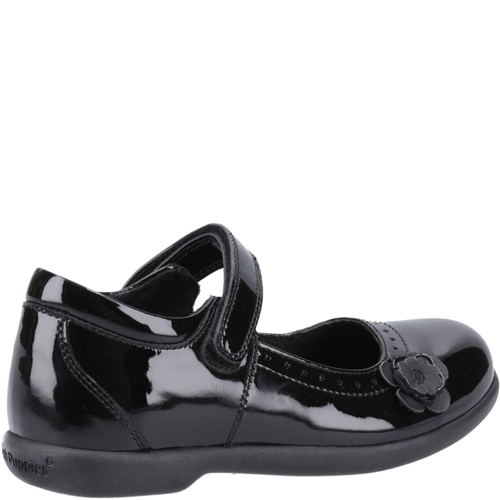 Hush Puppies Bethany Patent Junior School Shoes