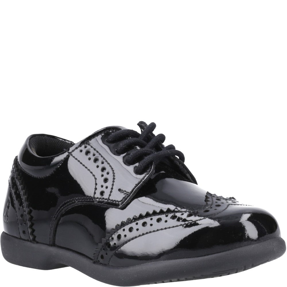 Hush Puppies Bridget Patent Junior School Shoes