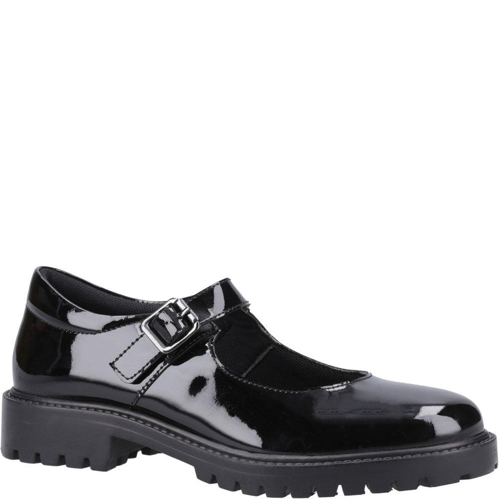 Hush Puppies Aurora Patent Junior School Shoes