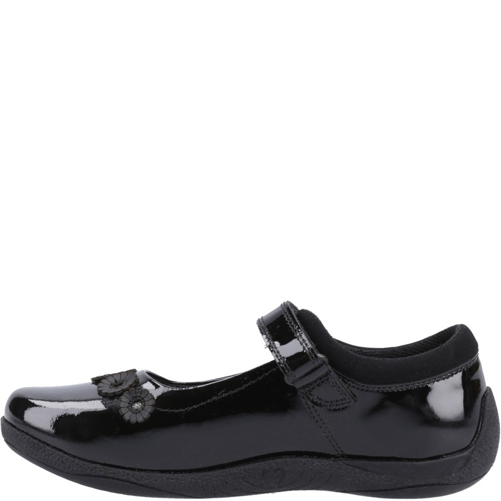 Hush Puppies Christina Patent Junior School Shoes