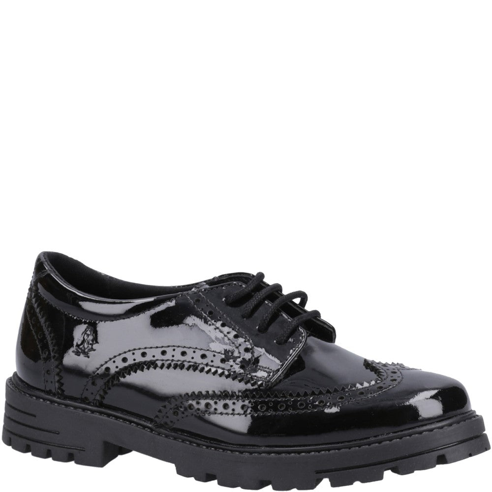 Hush Puppies Maxine Patent Junior School Shoes