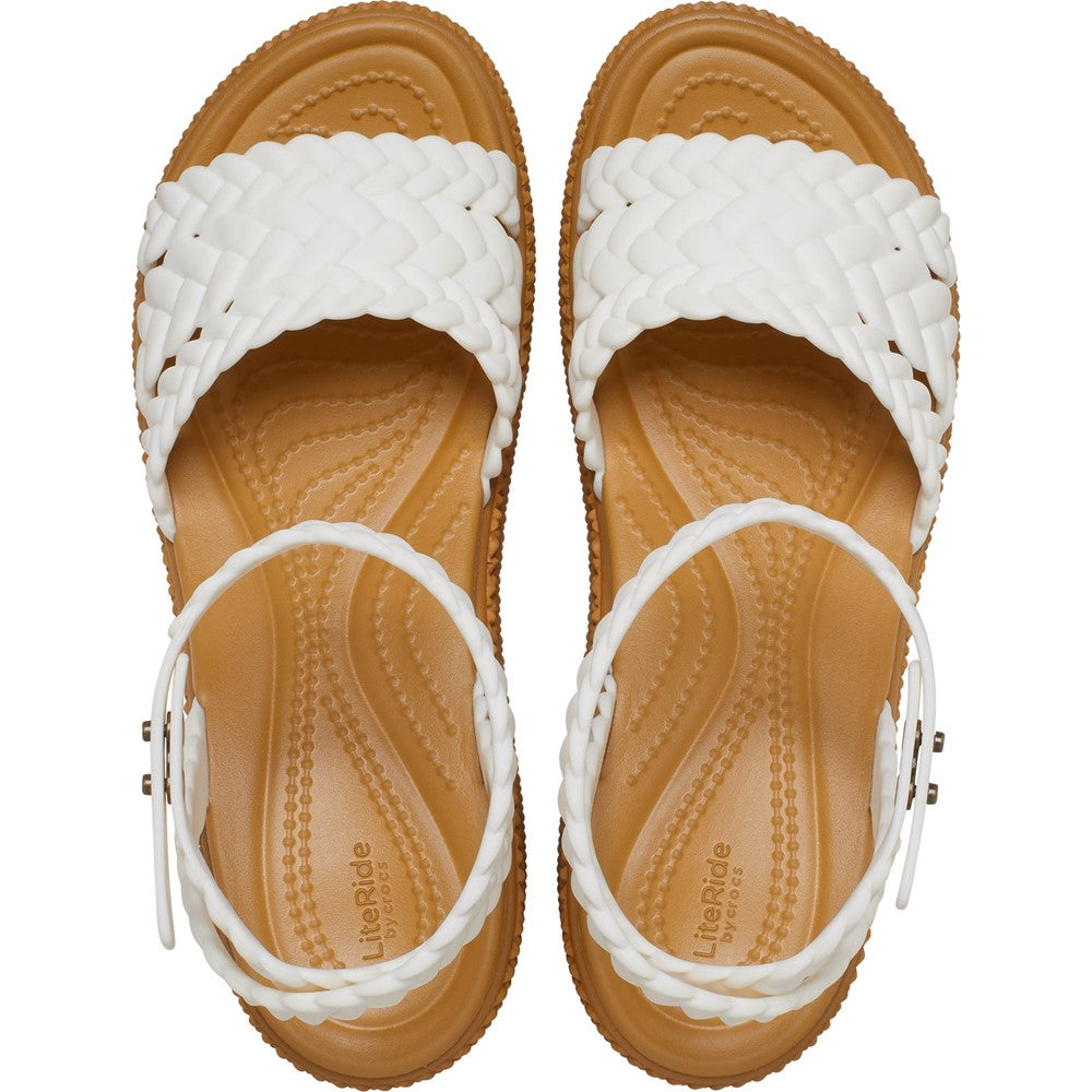 Crocs Brooklyn Woven Ankle Strap Wedge