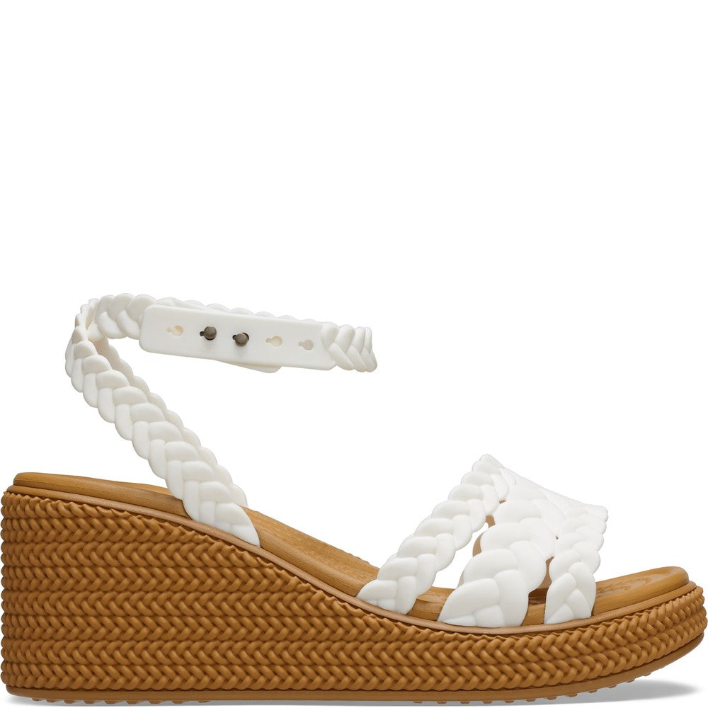 Crocs Brooklyn Woven Ankle Strap Wedge